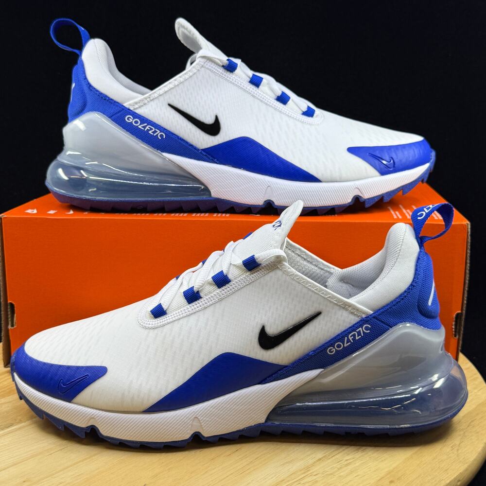 Nike Air Max 270 G White Black Racer Blue Shoes (CK6483 106) Men's Size 9